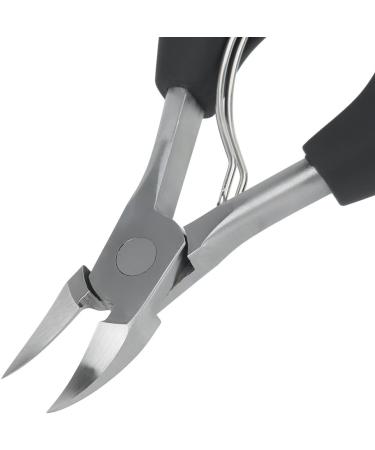 Professional Pointed Head Stainless Steel Nail Scissors for Thick and ingrown Surgical Grade toenail Clippers forParonychia Hard Nails for Men and Women Elderly with Easy Grip Rubber Handle - Buy Online on SooperMarket.com