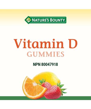 Nature's Bounty Vitamin D3 1000 IU Gummies Value Size Helps Support Bone Health Strawberry Orange & Lemon Flavoured 175 Gummies - Buy Online on SooperMarket.com