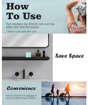 SAPHUS 6Pcs Sulphate-Free Shampoo Bars for Hair - Plastic-Free & Blue - Buy Online on SooperMarket.com
