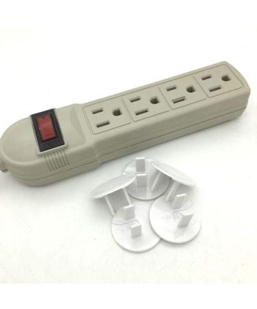 62 Pieces Outlet Covers ChildProof Plug Protector - Vmaisi Baby Proofing Electrical Safety Outlet Plugs White 62 Count (Pack of 1) - Buy Online on SooperMarket.com