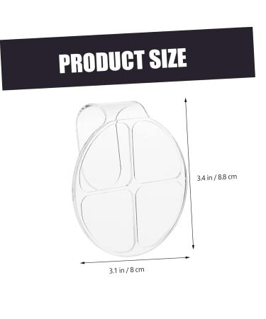 Buy 2 Sets Acrylic Powder Chassis Color Mixing Plates - Essential Makeup Mixing Trays for Women | Foundation Palette & Lipstick Tools - Buy Online on SooperMarket.com