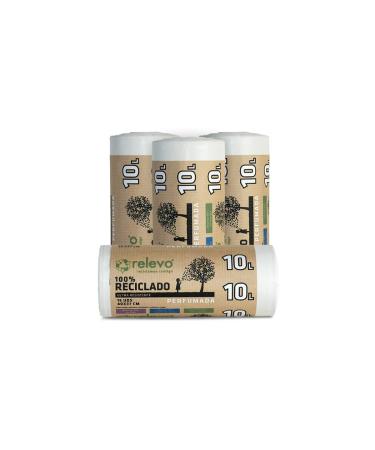 Relevo 60 pieces garbage bags 10 L - Perfumed 100% recycled garbage bags B - 10 L
