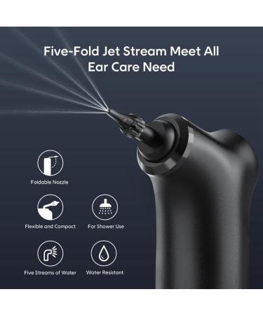 Qseenlnoy Electric Ear Removal Kit Powered Ear Cleaning Kit Ear Cleaning Kit with 4 Pressure Ear Removal Tool for Adults Black - Buy Online on SooperMarket.com
