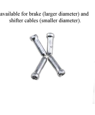 Yadaland 11.8mm Aluminum Bicycle Cable End Caps - 100 Pieces for Mountain and Road Bike Brake Tips Shifter - Buy Online on SooperMarket.com