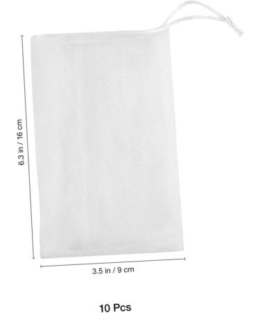 Gogogmee 20pcs Soap Net Bubble Foam Cleaning Tool Facial Soap Travel Soap Sack Saver Soap Saver Pouch White - Buy Online on SooperMarket.com