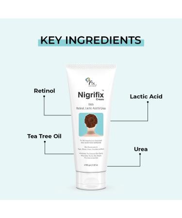 Fixderma Nigrifix Cream for Acanthosis Nigricans - Dermatologist Tested Retinol Cream for Hyperpigmentation Removal on Dark Body Areas | 3.38 Fl Oz - Buy Online on SooperMarket.com