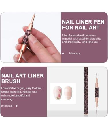 FOMIYES Real Hair Side Fringe Pen Nail Art Drawing Line Pen Double-end Nail Art Pen Nail Painting Pen Flamingo Scrunchies - Buy Online on SooperMarket.com
