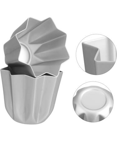Zerodeko 2pcs Octagonal Cake Mold Baking Pan Baking Cup Tartlets Pans Cupcake Baking Mold Chocolate Mini 7.5x7.5x6.5cm Silver - Buy Online on SooperMarket.com