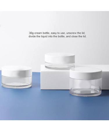 Yosoo Round Clear Jar 4Pcs 50g - Reusable Cream Jars for Cosmetics, Samples, Herbs - Buy Online on SooperMarket.com