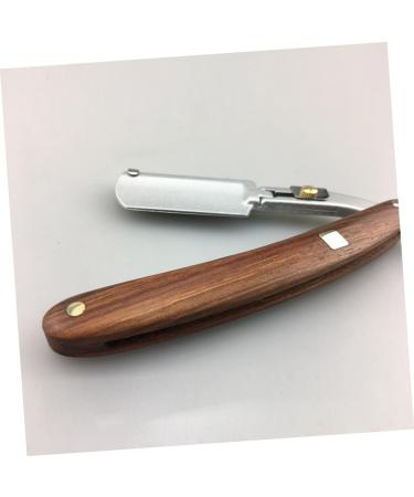 Angoily 2pcs Cutlery Holder - Safe Manual Razor for Men with Wooden Handle & Metal Design | International Shipping Available - Buy Online on SooperMarket.com