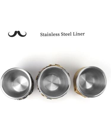 Stainless Steel Shaving Bowl Soap Cup for Foaming | Beard Brush Shaving Mug Skull Design - Buy Online on SooperMarket.com