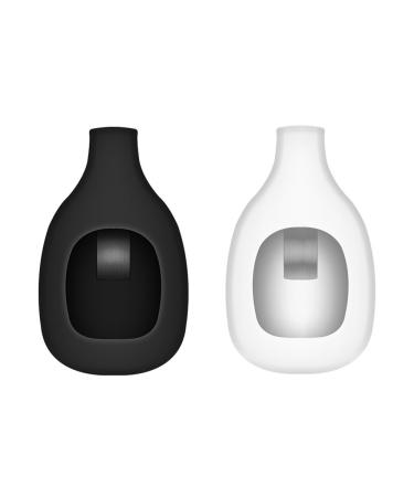EverAct Clip Holder Compatible with Fitbit Zip (Set of 2) 2 Pack:BLACK WHITE