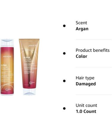 Joico K-PAK Color Therapy Shampoo 300ml & Conditioner 250ml to preserve color & repair damaged hair. NEW PACKAGING - Buy Online on SooperMarket.com