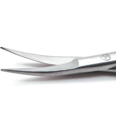 SANDBRSOS Cuticle Scissors Extra Fine Curved Professional Precise Pointed Tip Grooming kit for Eyebrow Eyelash Trim Nail and Dry Skin 12cm - Buy Online on SooperMarket.com