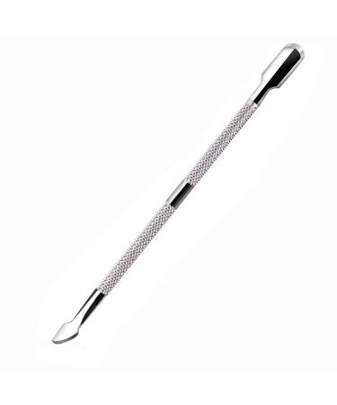 Nail shaver spatula stainless steel nail shaver set manicure tool scrapers spoon nail cleaner nail cleaner nail shaver remover removered manicure tool (silver)