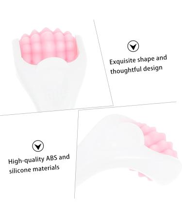 Silicone Face Roller - Beauty Tool for Firming & Massaging | Portable Pink Facial Massager | International Shipping - Buy Online on SooperMarket.com