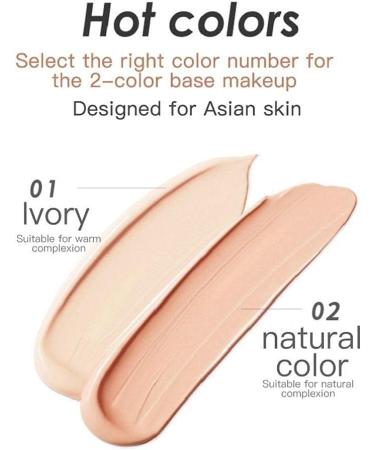 Snail Collagen CC Cream Air Cushion CC Cream BB Concealer Oil Control Concealer Moisturizing Foundation Liquid Brightening Ivory white(A) - Buy Online on SooperMarket.com