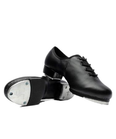 BeiBestCoat Synthetic Tap Shoes Oxford Dancing Shoes for Men,Adults, Black 12