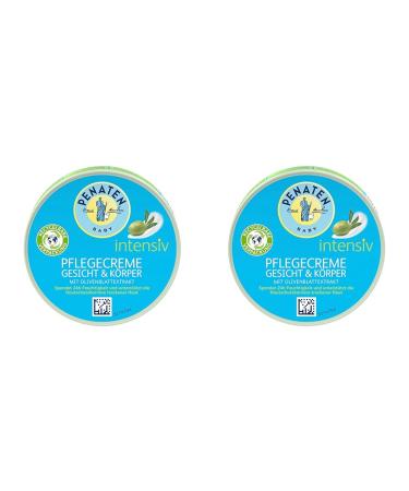Penates baby intensive care cream face and body with oliveblatte extract baby moisturizer for 24h moisture 100 ml (2 -pack)
