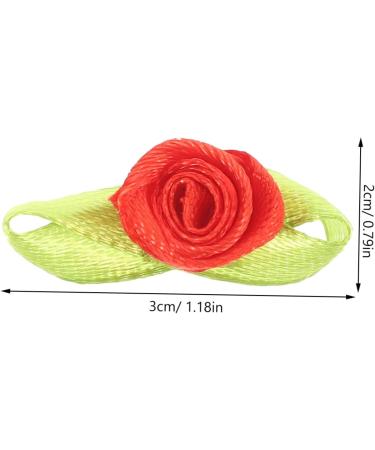 KALLORY 500pcs Hair Clip Decals Hair Pin Sewing Supply Flowers for Crafts Modeling Scarf Red 3.00X2.00X1.80CM - Buy Online on SooperMarket.com