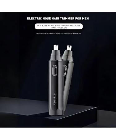 Buy Electric Nose Hair Trimmer - USB Rechargeable Painless Eyebrow & Facial Hair Trimmer for Men & Women Washable Double Edged Blade (Black) | Fast International Shipping - Buy Online on SooperMarket.com