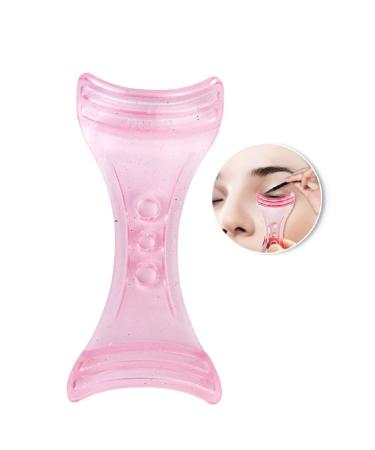 KALLORY 3 in 1 Mascara Applicator Tool - Upper & Lower Eye Lash Guard, Plastic Helper Guide for Makeup - Pink - Buy Online on SooperMarket.com