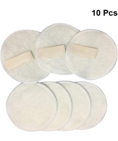 Healifty 10pcs 3 Makeup Remover Pads Make up Remover Pads for Face Facial Cleansing Sponge Washable Cosmetic - Buy Online on SooperMarket.com