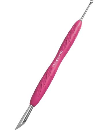 STALEKS PRO Cuticle Pusher - Rubber Silicone Handle & Stainless Steel | Natury Nails UNIQ 11/2 - International Shipping Available - Buy Online on SooperMarket.com