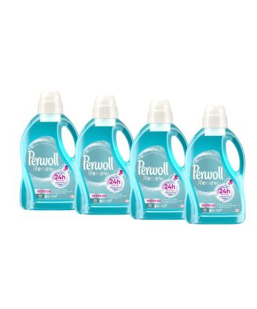 Perwoll Renew Refresh liquid detergent (4x25 washes) hygiene detergent for white and colored laundry with odor-neutralizing formula for intensive fresh 1 38 l (4 Pack)