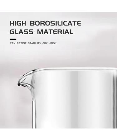 OGNI ORA 12oz French Press Coffee Maker - Borosilicate Glass, 3 Filter Screens, Dishwasher Safe - Black - Buy Online on SooperMarket.com