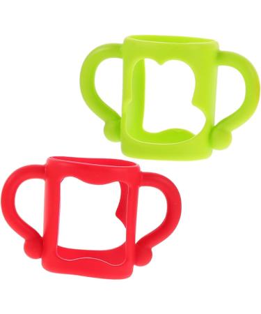 ibasenice 10 Pcs Silicone Bottle Handle Bottle Handles Bottle Accessories Self Feeding Bottle Handle Silicone Bottle Handle Wide Mouth Milk Bottle 13.00X7.00X6.50CMx5pcs Assorted Colorx5pcs - Buy Online on SooperMarket.com
