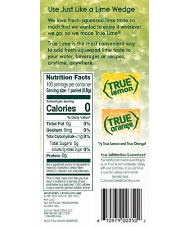 True Lime Bulk Dispenser Pack 100 Count (2.82oz) - Convenient Lime Flavoring for Drinks & Recipes - Buy Online on SooperMarket.com
