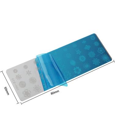 13-Piece Nail Art Punching Panels & Scrapers - Flower & Animal Patterns for Professional DIY Manicure | International Shipping - Buy Online on SooperMarket.com
