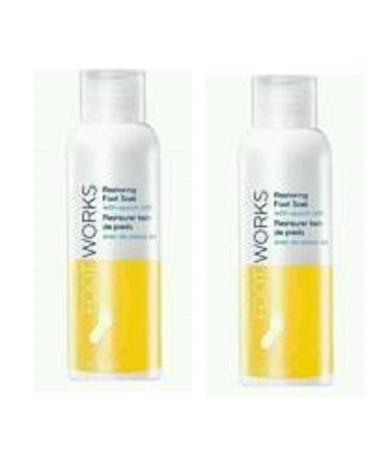 2 x Foot Works healthy restorative soak with epsom salts - 100ml