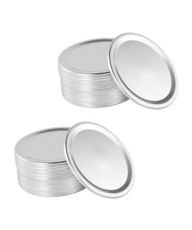 IMIKEYA 24pcs Mason Jar Lids Canning Lids Canning Caps Jar Caps Storage Can Covers Canning Covers Tinplate Caps Tinplate Covers Split Bottle Cap Sealing Ring Storage Tank Can Lid