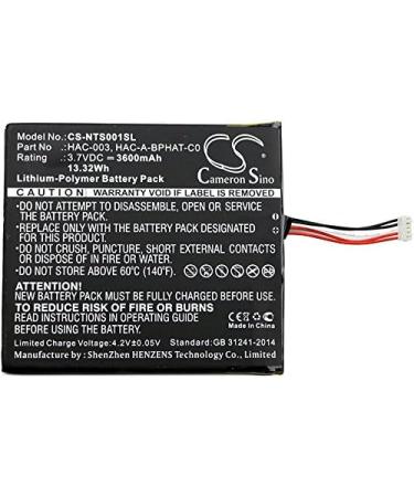 Replacement Battery for Nintendo Switch HAC-001 & HAC-003 - 3600mAh/3.7V Compatible with HAC-S-JP/EU-C0 - Buy Online on SooperMarket.com