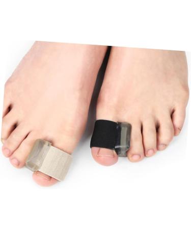 FOMIYES Orthopedic Toe Separator and Straightener - 4 Pairs, Flexible Bunion Corrector for Men and Women - Black, 2.5x2cm - Buy Online on SooperMarket.com