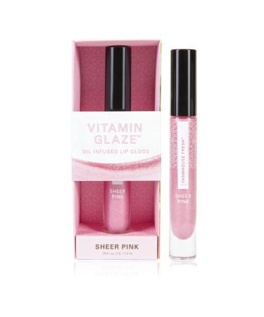 FarmHouse Fresh Vitamin Glaze Oil-Infused Lip Gloss - Sheer Pink Color 0.25 oz.