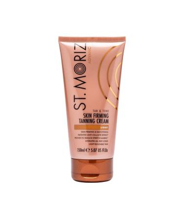 St Moriz Advanced Tan & Tone Skin Firming Tanning Cream Fake Tan with Anti-cellulite Effect Light (150ml)