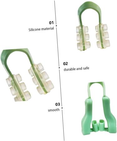 Healvian 2 Sets Nose Clip Set for Snoring Aid and Facial Beauty - U-Type Nasal Splint and Sleeping Nose Clips - Buy Online on SooperMarket.com