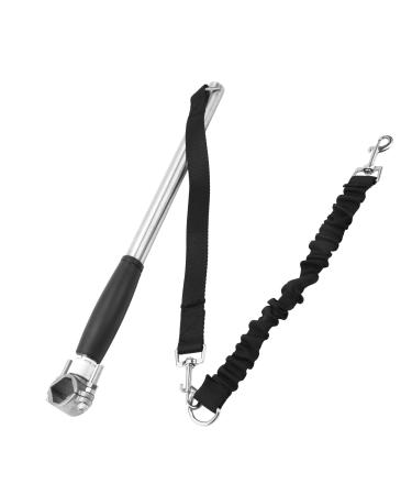 iFCOW Dog Bike Leash Dog Bicycle Training Leash Hands Free Dog Leash for Cycling Training Jogging Walking Silver