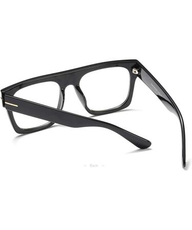 Jurchio Unisex Classic Glasses - Vintage Space Frame Clear Lens Stylish & Durable Includes Black Glasses Case | Shop Now! - Buy Online on SooperMarket.com