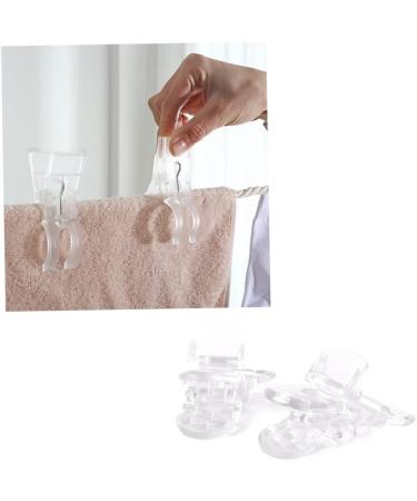 Banziaju Clear Plastic Clip Schnuller Holder | 10PCs Dummy Clips for Crafting Supplies & Tools | Durable Badge Clips for Long-lasting Use - Buy Online on SooperMarket.com