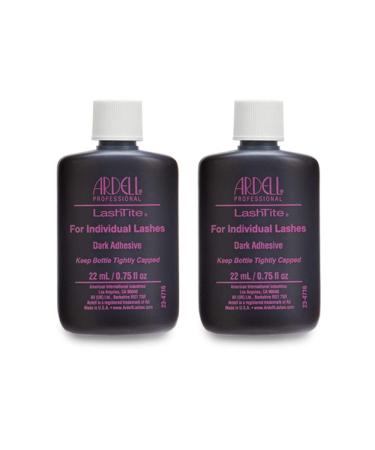 Ardell LashTite Lash Adhesive Dark for Individual Lashes 0.75 oz x 2 Pack
