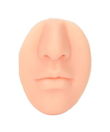 Silicone Nose Mouth Model Set | 3D Soft Practice Nose for Suture Teaching | Reusable Display Mold for Earrings | Light Skin Color - Buy Online on SooperMarket.com