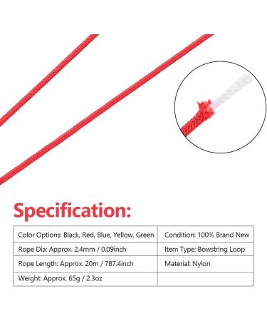 VGEBY Archery Compound Bow D-Loop Rope - Red - Buy Online on SooperMarket.com
