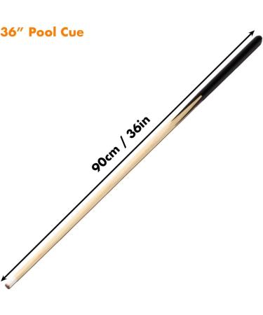Genubi Industry Wooden Billiard House Cue Sticks - Set of 2 | Hardwood, 13mm Glue-on Tips | 36/48/58 Inch Pool Cues for House, Bar - Buy Online on SooperMarket.com