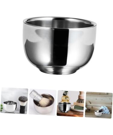 Angoily 2 STK Stainless Steel Impact Bowl for Hairdressers | Durable Double-Layer Shaving Cup & Mixing Container | Metal Stirring Bowls for Beard Care | 7.3x5cm - Buy Online on SooperMarket.com