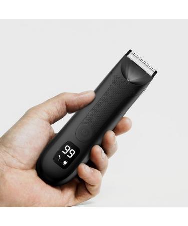 Trimmer for Men Replaceable Ceramic Blade Heads Waterproof Wet/Dry Groin & Body Shaver Groomer Easy to Use B - Buy Online on SooperMarket.com