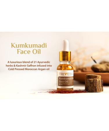 Kumkumadi Face Oil - 21 Ayurvedic Herbs | Cold Pressed Argan & Saffron | Brighten Dark Spots & Uneven Skin Tone | 0.50 Fl. Oz (15 Ml - Buy Online on SooperMarket.com